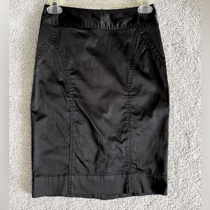 Black Mini Pencil Skirt